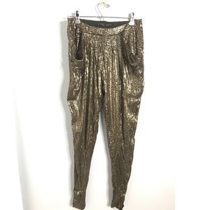 Zara Sequin Harem-Style/Trouser Pants